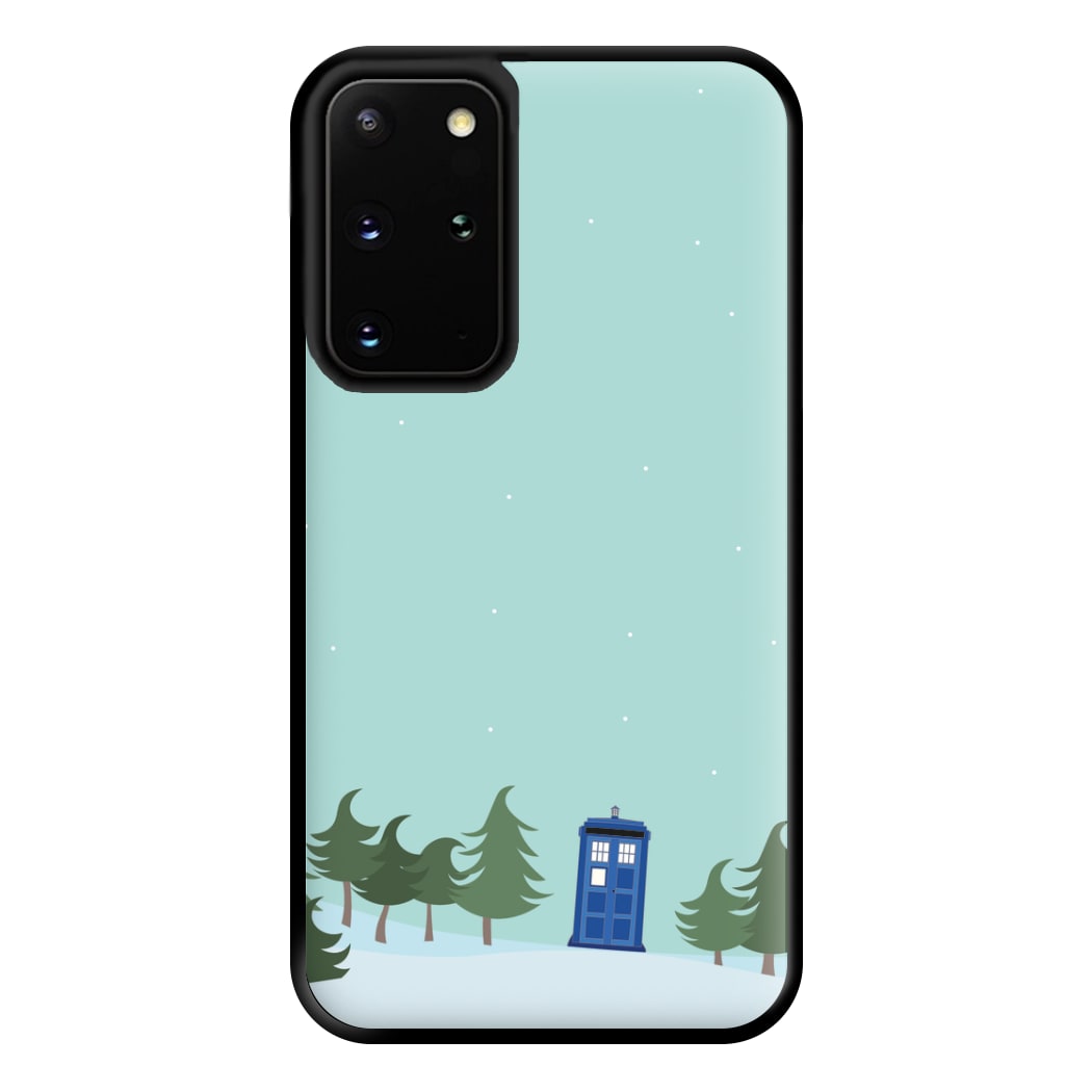 Christmas Tardis - Doctor Who Phone Case for Galaxy S20 Plus