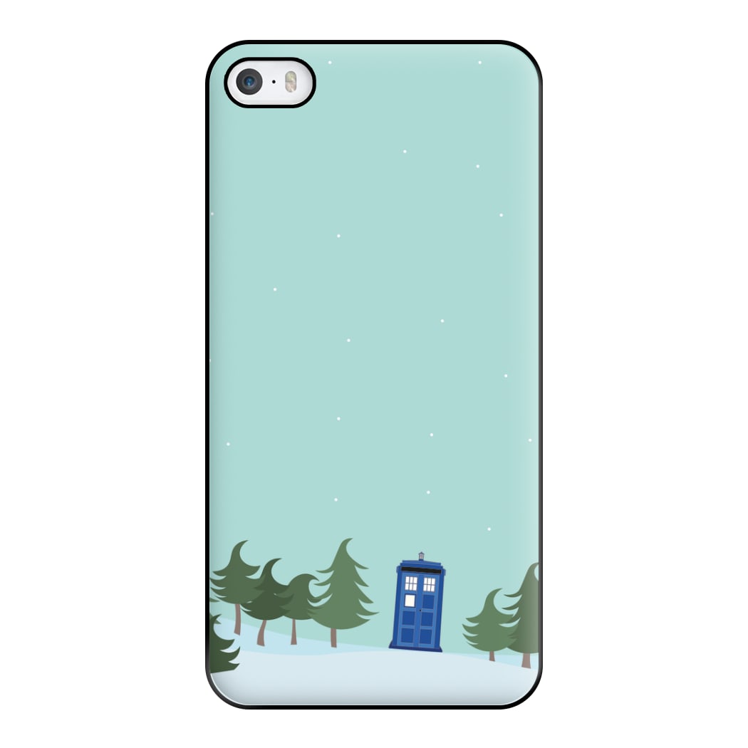 Christmas Tardis - Doctor Who Phone Case for iPhone 5 / 5s / SE 2016