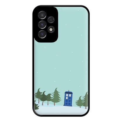 Christmas Tardis - Doctor Who Phone Case for Galaxy A53