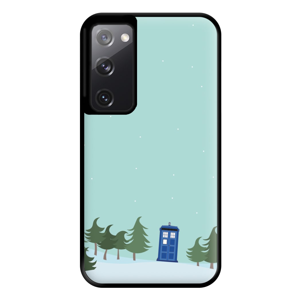 Christmas Tardis - Doctor Who Phone Case for Galaxy S20FE