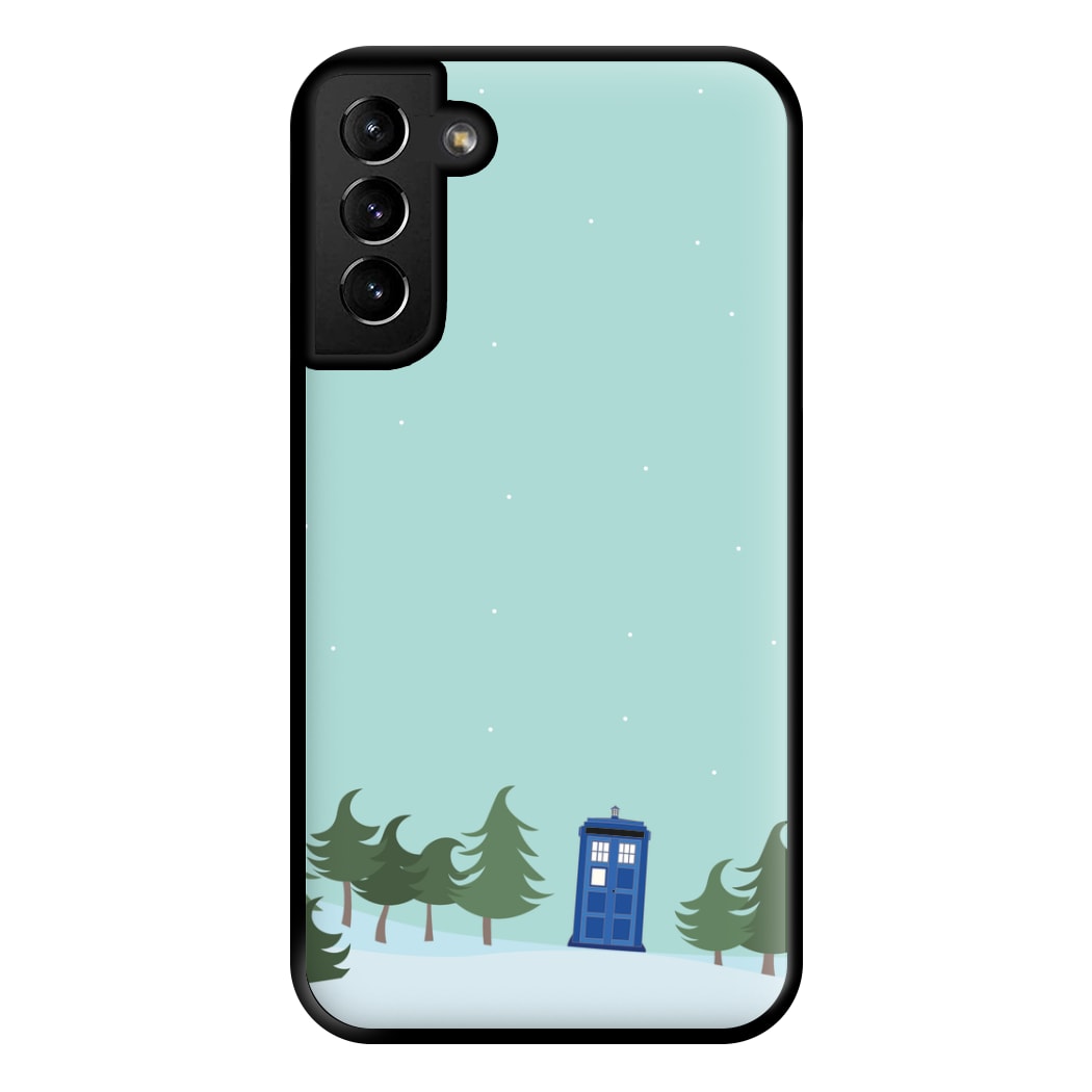 Christmas Tardis - Doctor Who Phone Case for Galaxy S21 Plus