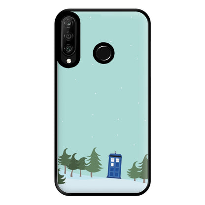 Christmas Tardis - Doctor Who Phone Case for Huawei P30 Lite