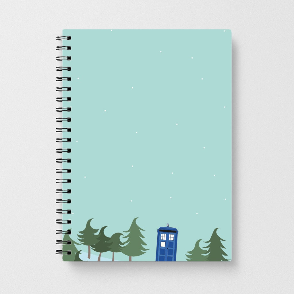 Christmas Tardis - Doctor Who Notebook