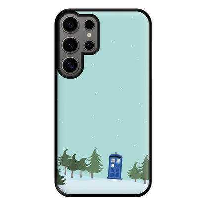 Christmas Tardis - Doctor Who Phone Case for Galaxy S24 Ultra