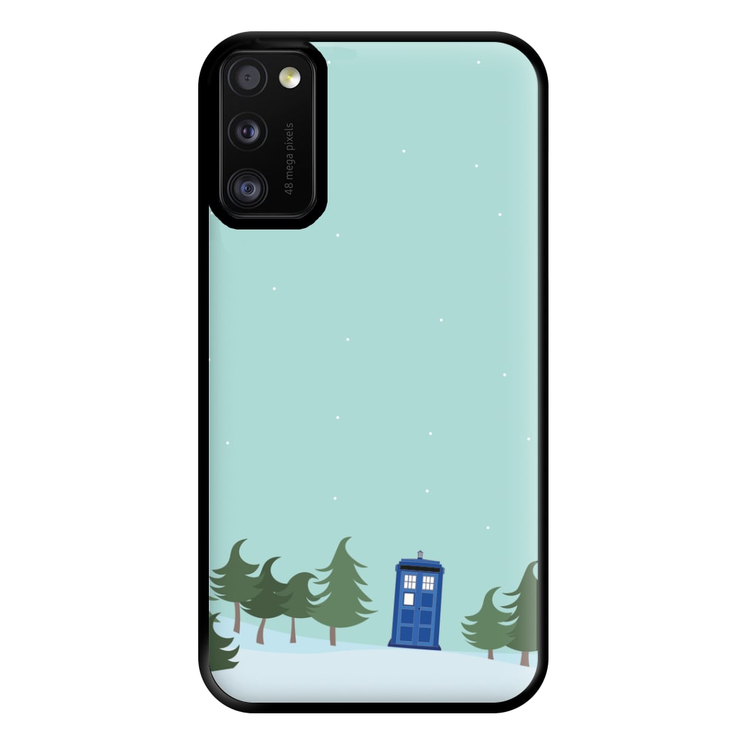 Christmas Tardis - Doctor Who Phone Case for Galaxy A41