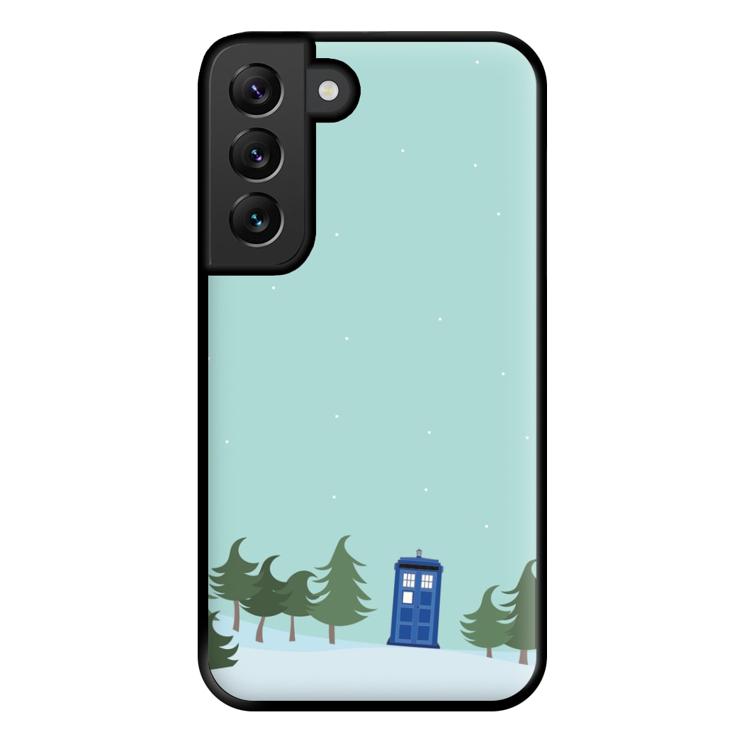 Christmas Tardis - Doctor Who Phone Case for Galaxy S22 Plus