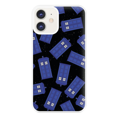 Tardis Pattern Phone Case for iPhone 12 / 12 Pro