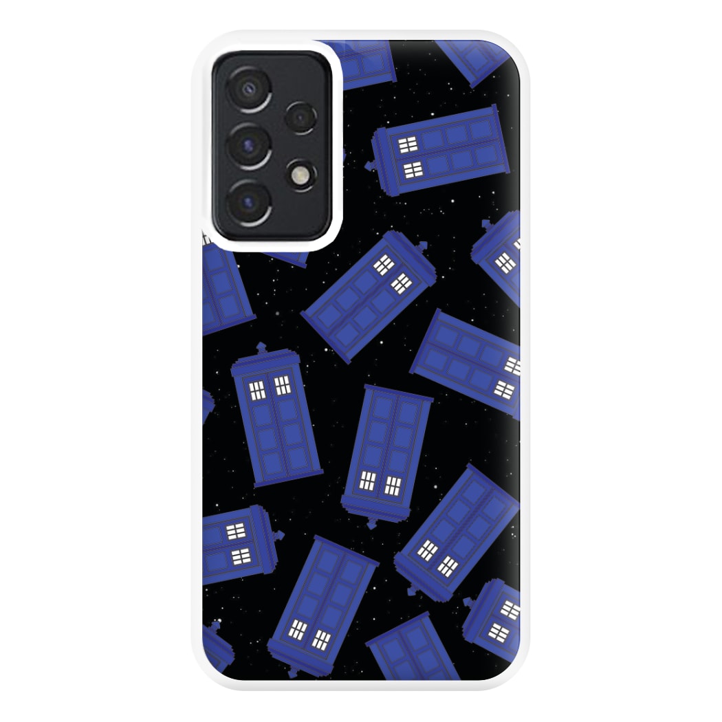 Tardis Pattern Phone Case for Galaxy A52 / A52s