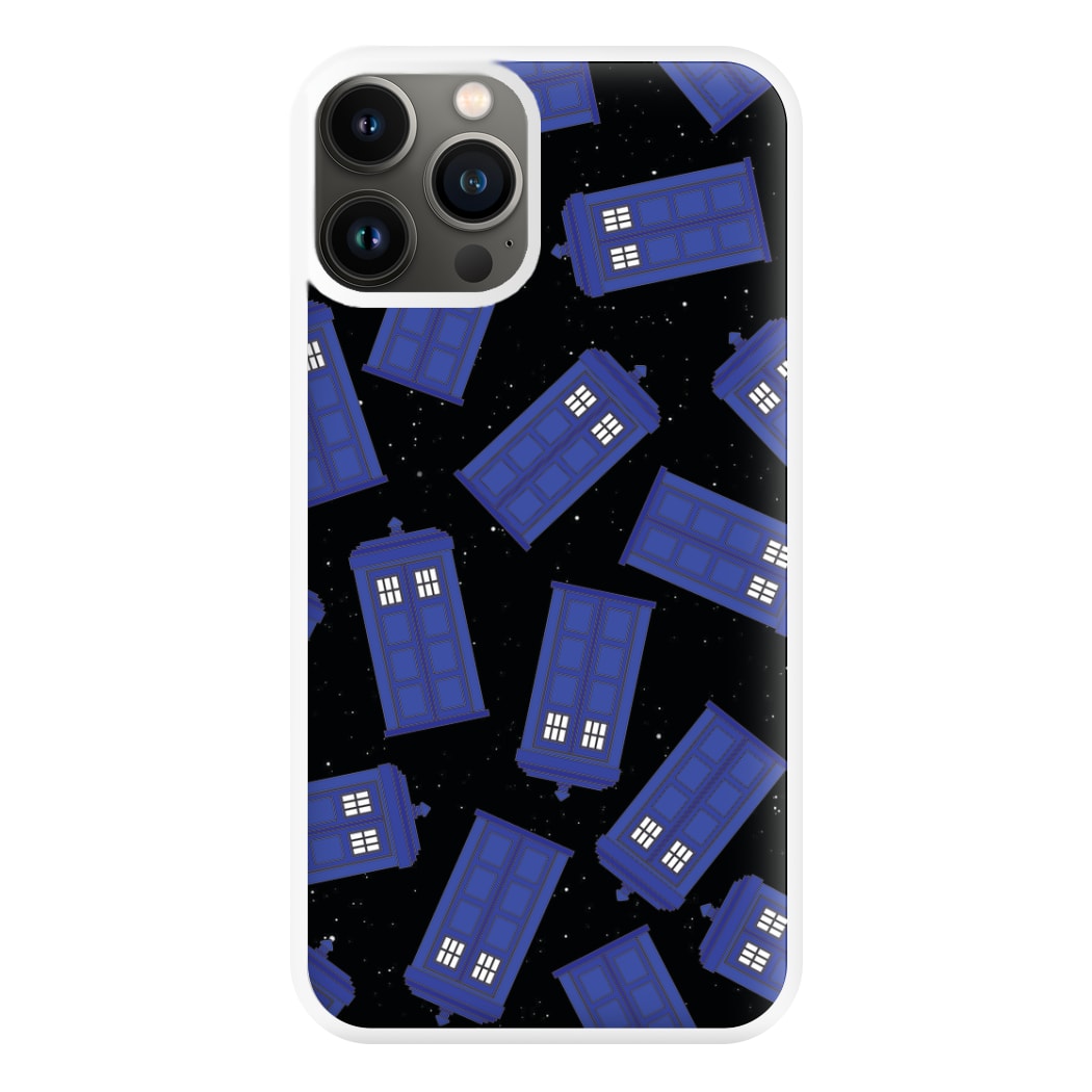 Tardis Pattern Phone Case for iPhone 13 Pro Max