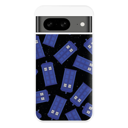 Tardis Pattern Phone Case for Google Pixel 8