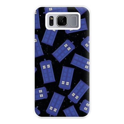 Tardis Pattern Phone Case for Galaxy S8 Plus