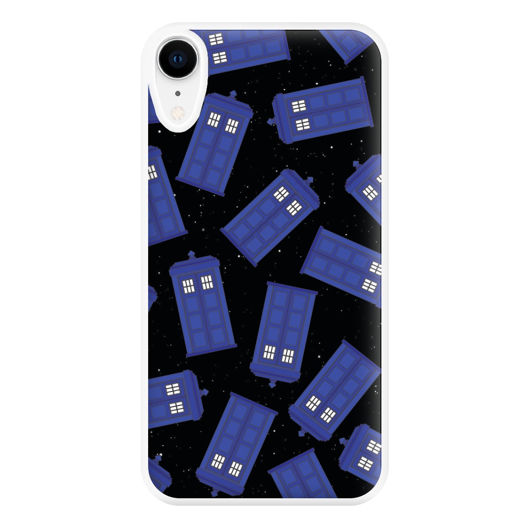 Tardis Pattern Phone Case for iPhone XR