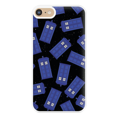 Tardis Pattern Phone Case for iPhone 6 / 7 / 8 / SE