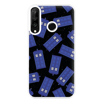 Tardis Pattern Phone Case for Huawei P30 Lite