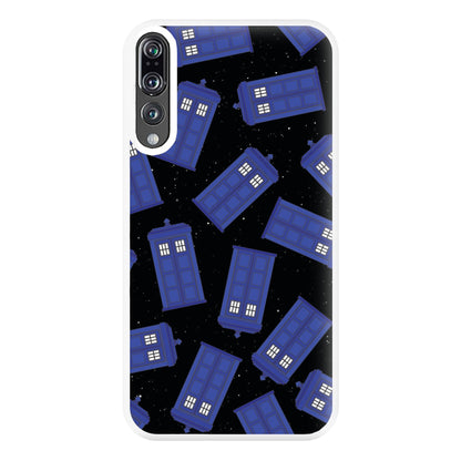 Tardis Pattern Phone Case for Huawei P20 Pro