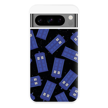 Tardis Pattern Phone Case for Google Pixel 8 Pro