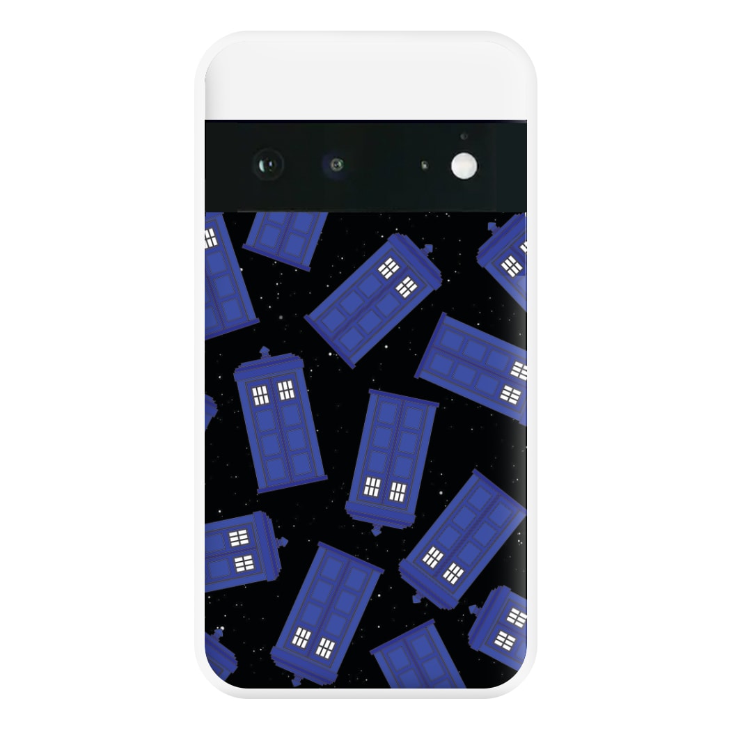 Tardis Pattern Phone Case for Google Pixel 6a