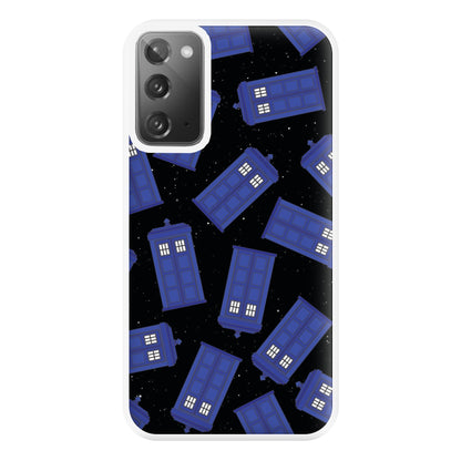 Tardis Pattern Phone Case for Galaxy Note 20 Ultra