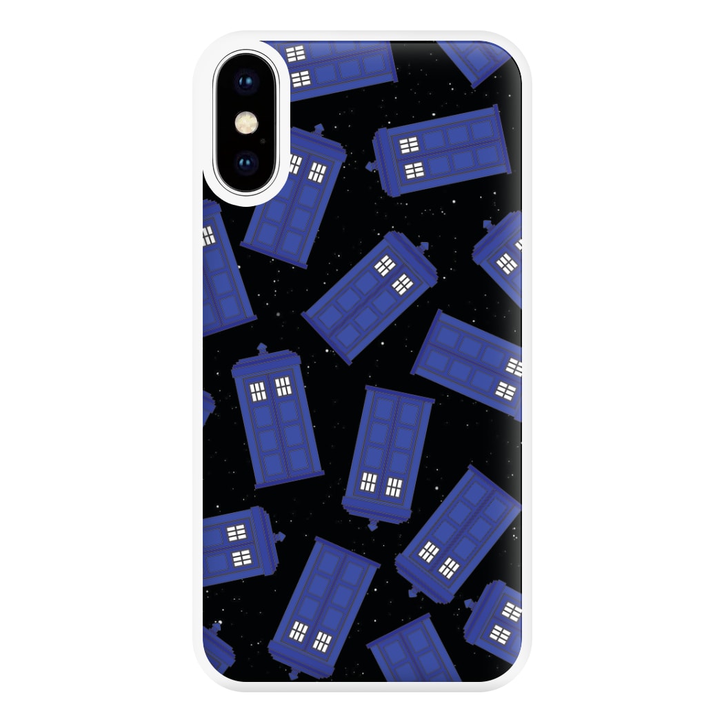 Tardis Pattern Phone Case for iPhone XS Max