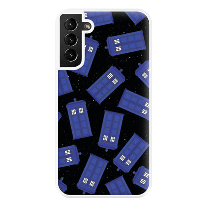 Tardis Pattern Phone Case for Galaxy S21 Plus