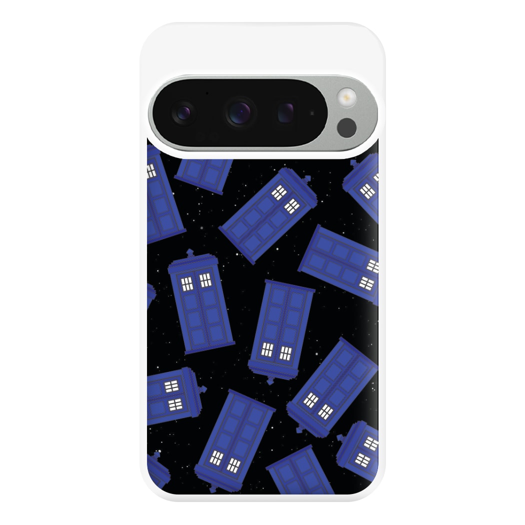 Tardis Pattern Phone Case for Google Pixel 9 Pro XL