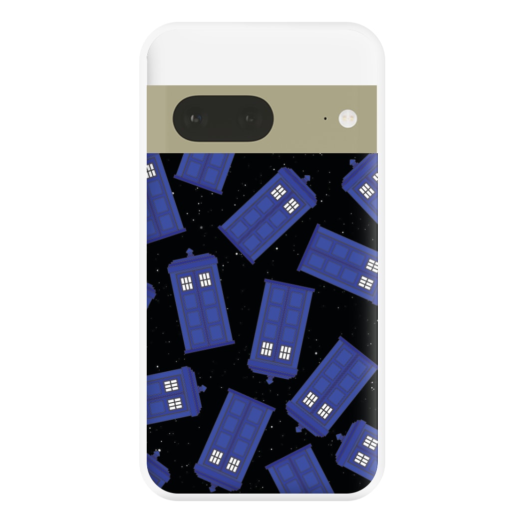 Tardis Pattern Phone Case for Google Pixel 7a