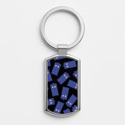 Tardis Pattern Luxury Keyring 1
