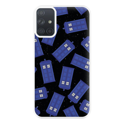 Tardis Pattern Phone Case for Galaxy A71