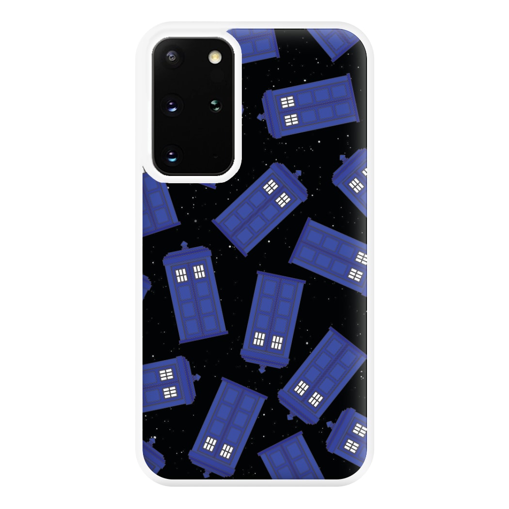 Tardis Pattern Phone Case for Galaxy S20 Plus