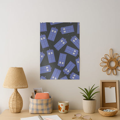 Tardis Pattern Art Print