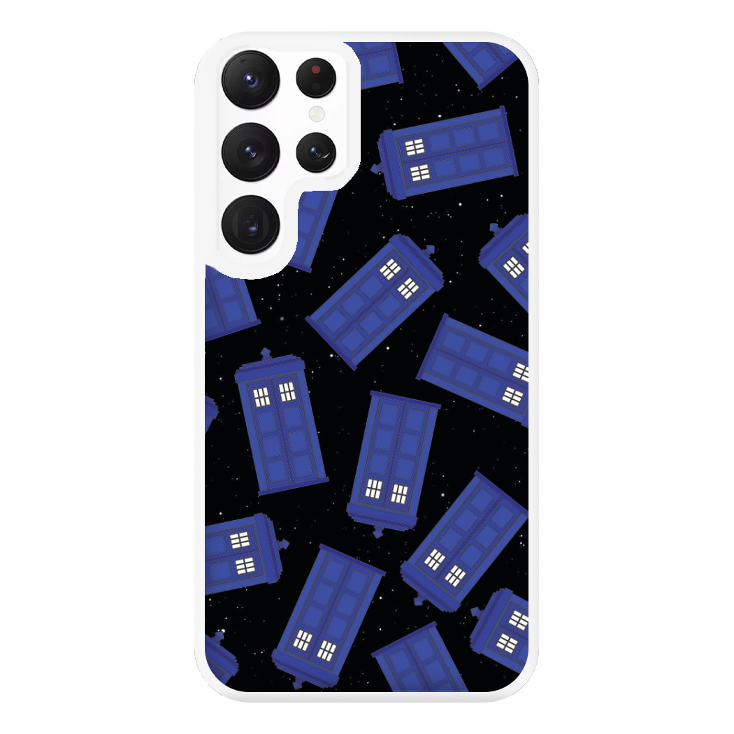 Tardis Pattern Phone Case for Galaxy S22 Ultra