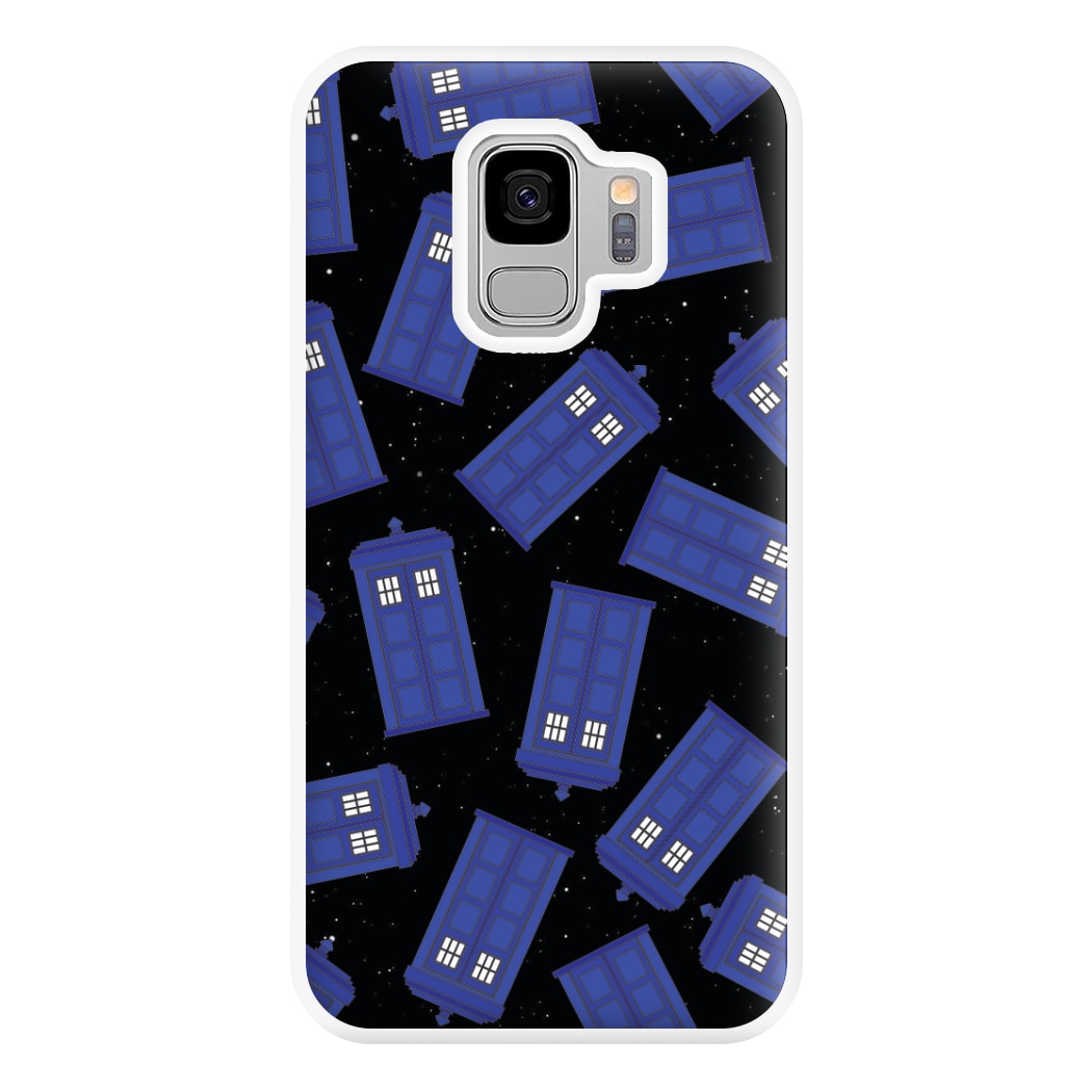 Tardis Pattern Phone Case for Galaxy S9 Plus