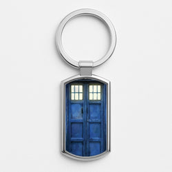Police Box Silver Keyring