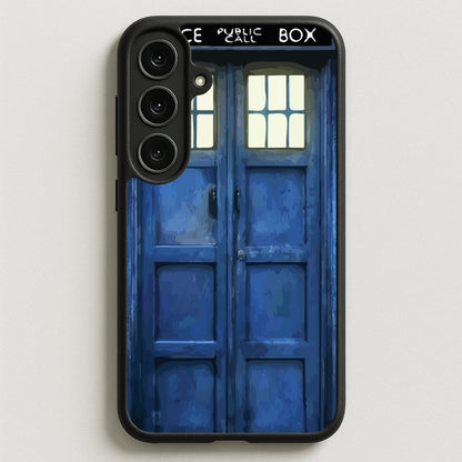 Police Box Phone Case for Galaxy S25FE