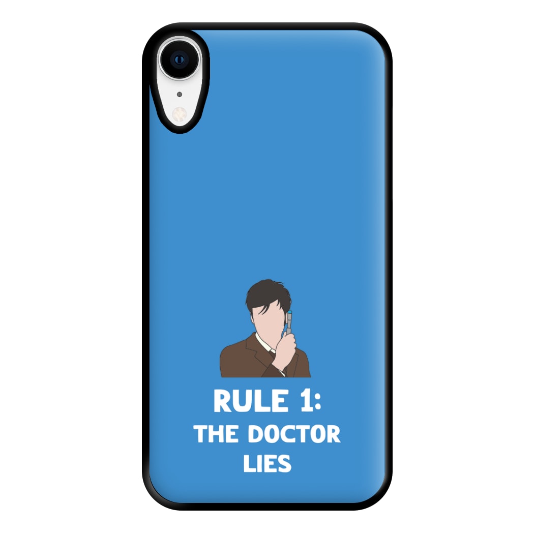 Rule 1: The Doctor Who Lies Phone Case for iPhone XR