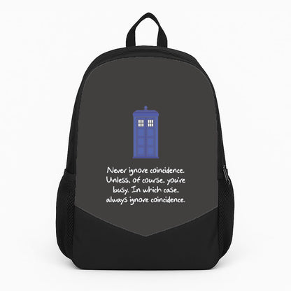 Never Ignore Coincidence Backpack