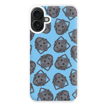 Cyberman Pattern Phone Case for iPhone 16 Plus