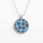 Cyberman Pattern Circle Necklace