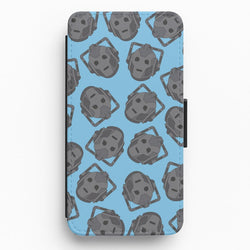 Cyberman Pattern Flip / Wallet Phone Case