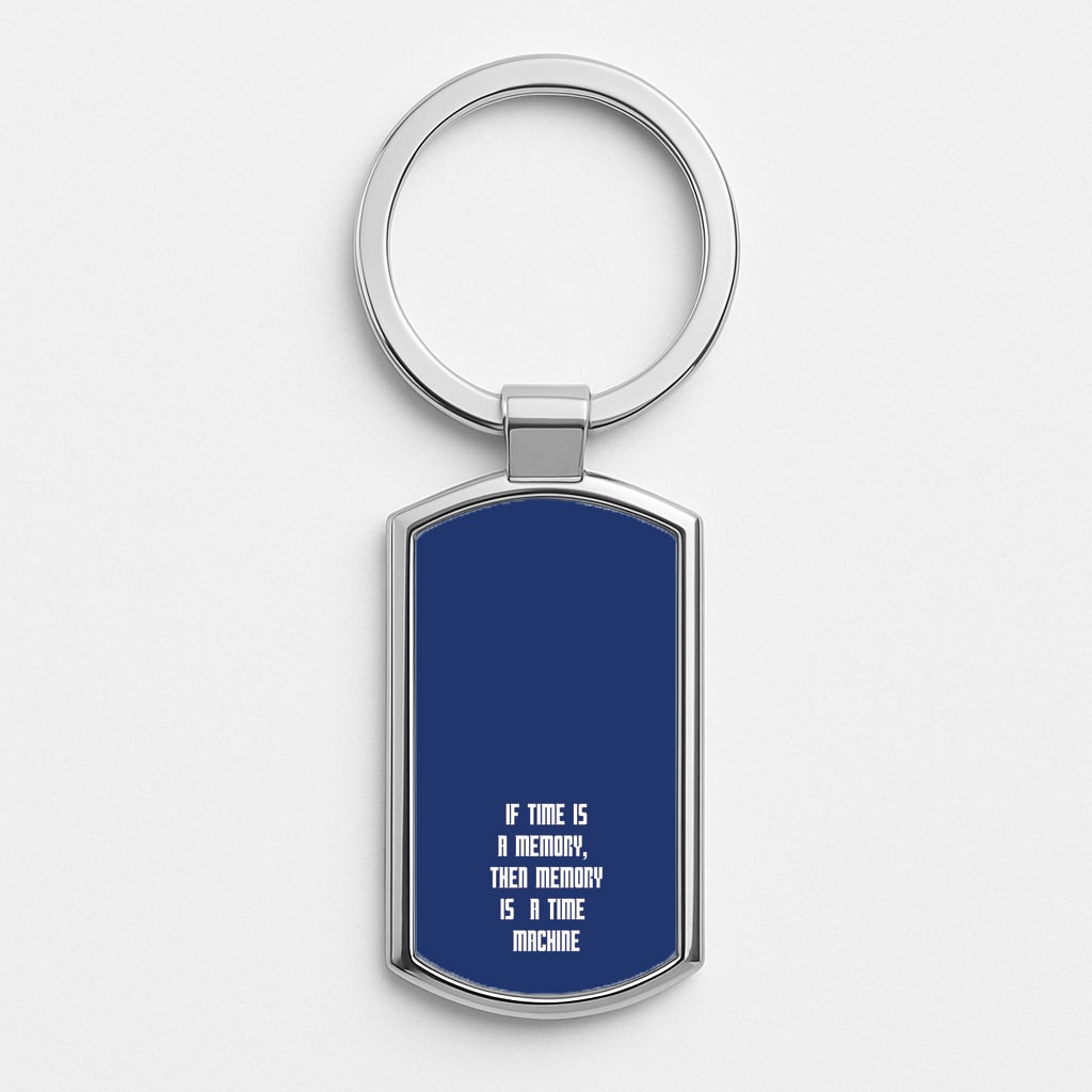 If Time Is A Memory - Doctor Who Silver Keyring