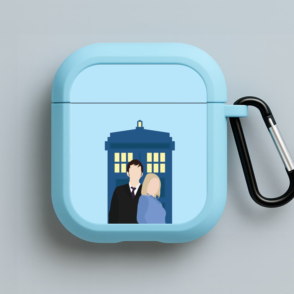Rose And The Doc Blue AirPods Case