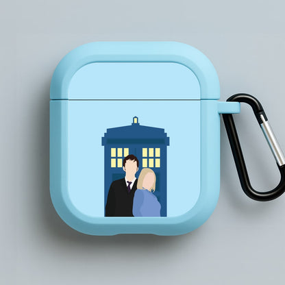 Rose And The Doc Blue AirPods Case