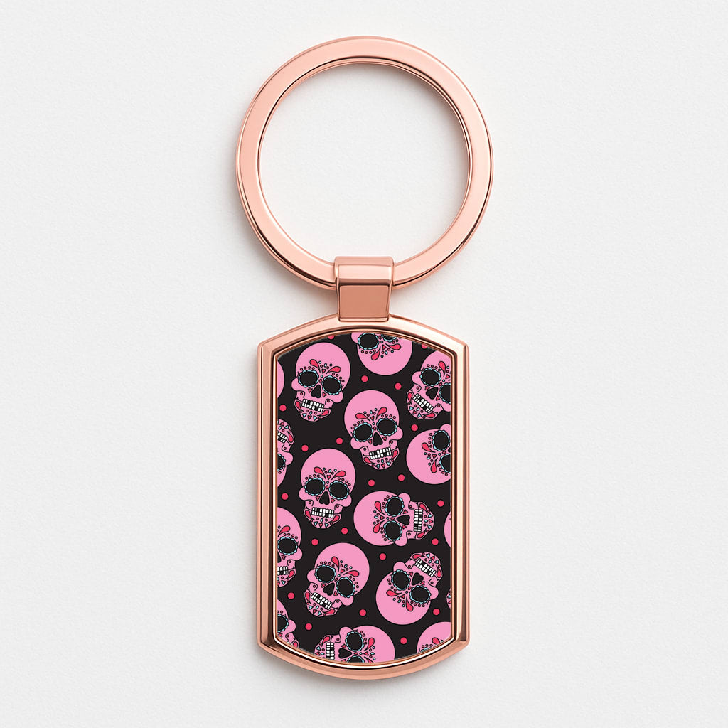 Pattern 1 Rose Gold Keyring