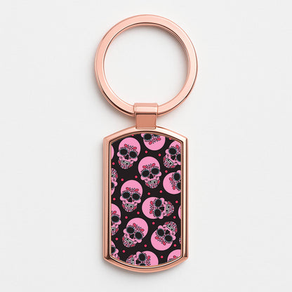 Pattern 1 Rose Gold Keyring