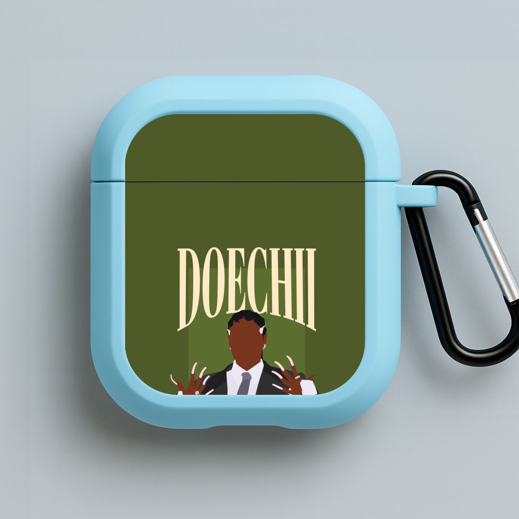 Rapper In Suit Blue AirPods Case