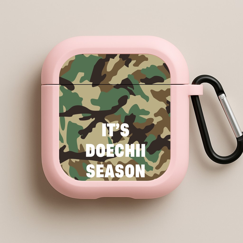 Camo Season Pink AirPods Case
