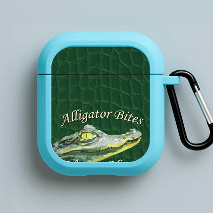 Alligator Bites Never Heal Blue AirPods Case