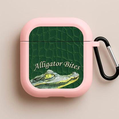 Alligator Bites Never Heal Pink AirPods Case
