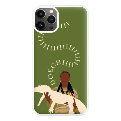 Rapper Holding Alligator Phone Case for iPhone 13