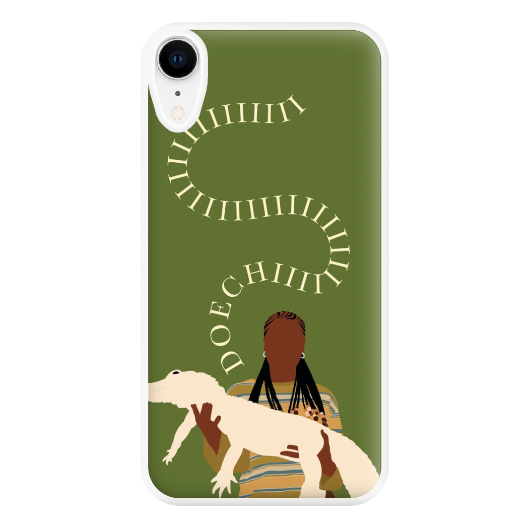 Rapper Holding Alligator Phone Case for iPhone XR